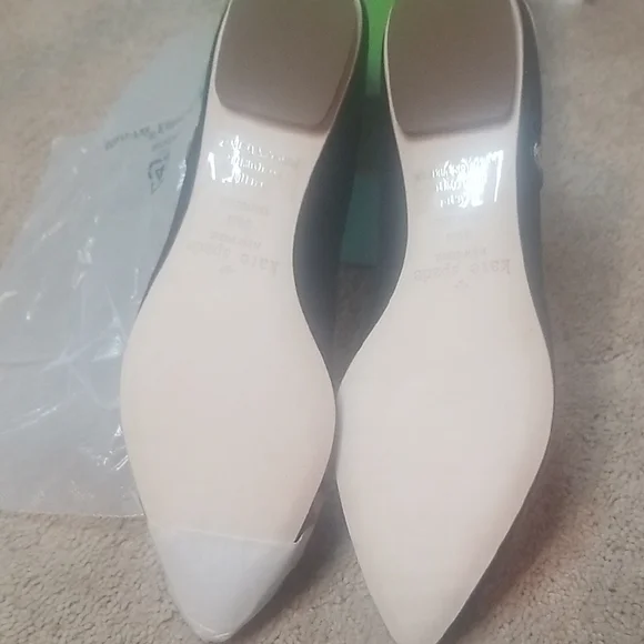 Kate Spade Black and Tan Flats with Metallic Embellishments - Picture 4 of 8